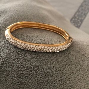Swarovski Pave Gold Bracelet